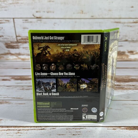 Oddworld: Stranger's Wrath (Microsoft Original Xbox 2005) CIB Complete w/ Manual - Picture 3 of 3